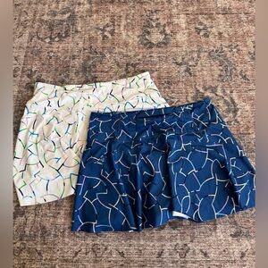 *Set of 2* Athleta Multicolor Patterned Skorts
